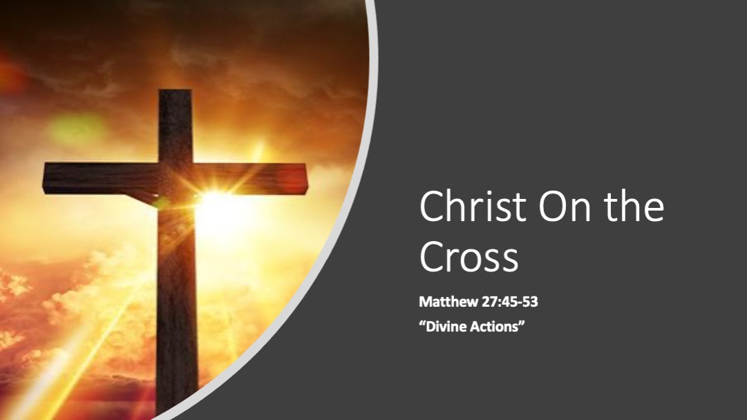 Gospel of John- Christ on the Cross Pt 2